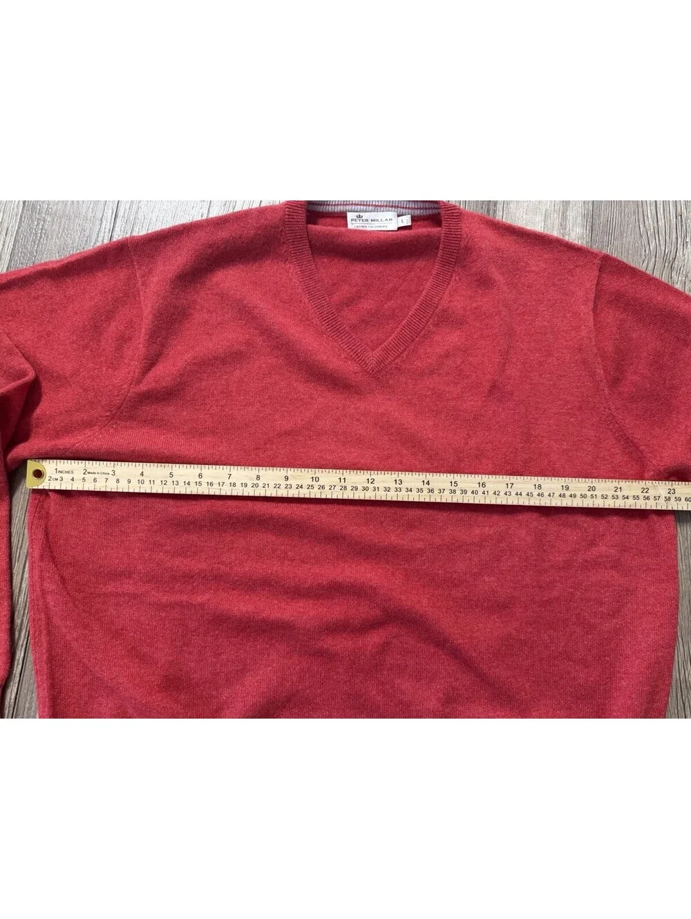 Peter Millar men's V-neck cashmere sweater Sz L